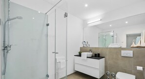 Shower, hair dryer