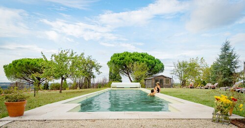 7 ensuite bedrooms with AC - Village castle**** - Fitness, sauna & XL pool