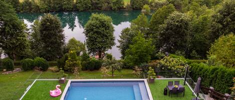 A heated pool