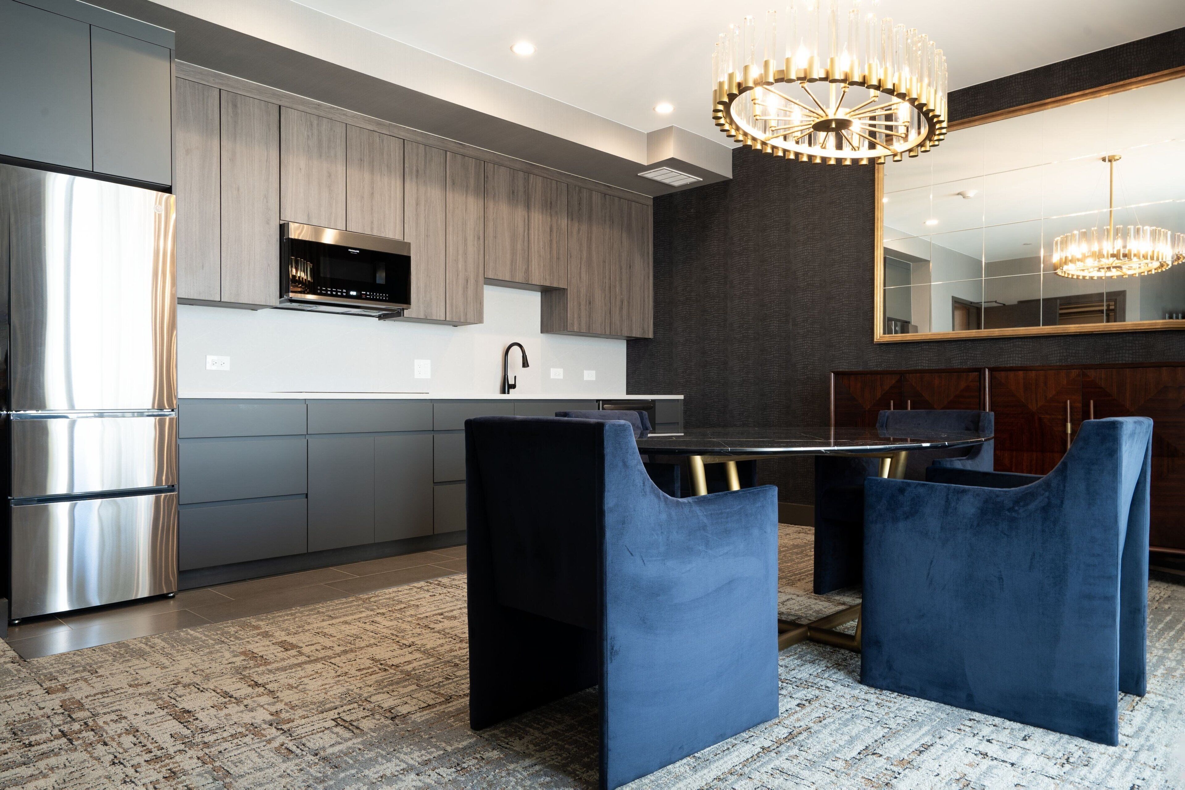 suite, 1 king bed with sofa bed, non smoking | desk, laptop workspace, iron/ironing board, bed sheets