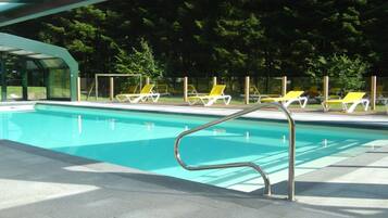 Indoor pool, a heated pool