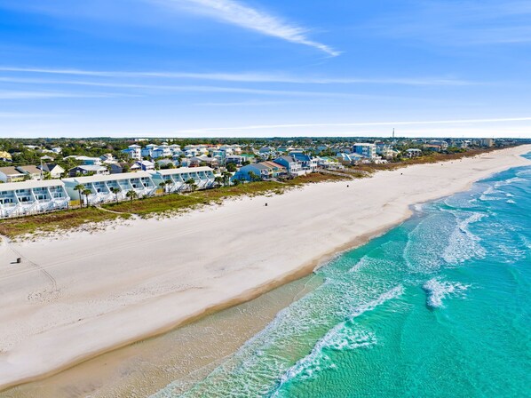 On the beach - Gulf Front Townhome with Stunning Views. Just 5 Steps to the Sand! (Panama City Beach)