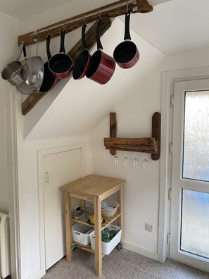 Casa, 2 camas de matrimonio | Cocina privada | Frigorífico, microondas, horno y placa de cocina