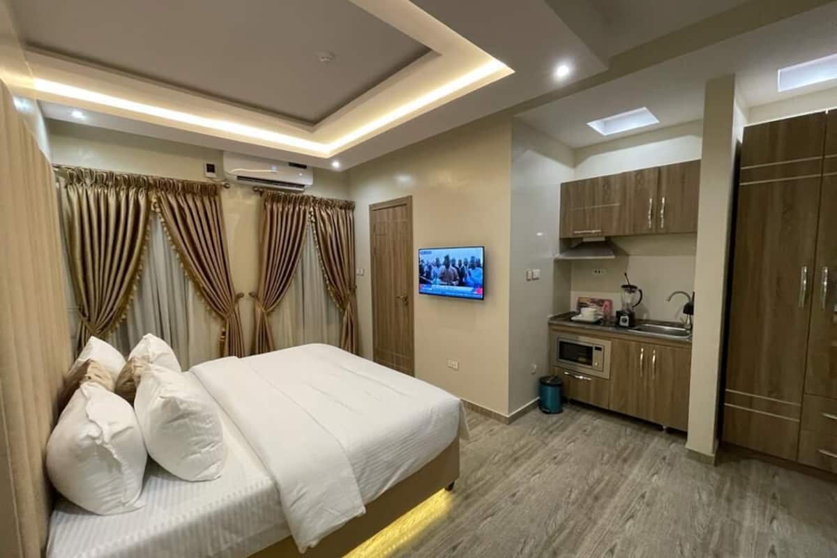 1 camera, biancheria da letto di alta qualità, una cassaforte in camera