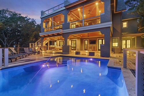 Ideal Kiawah LUXURY! Pool, Oceanview, Private Boardwalk to Beach!