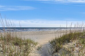 På stranden