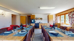 Dining - Des Alpes (004) - ON THE SLOPES apartment 16 pers (Haute-Nendaz)