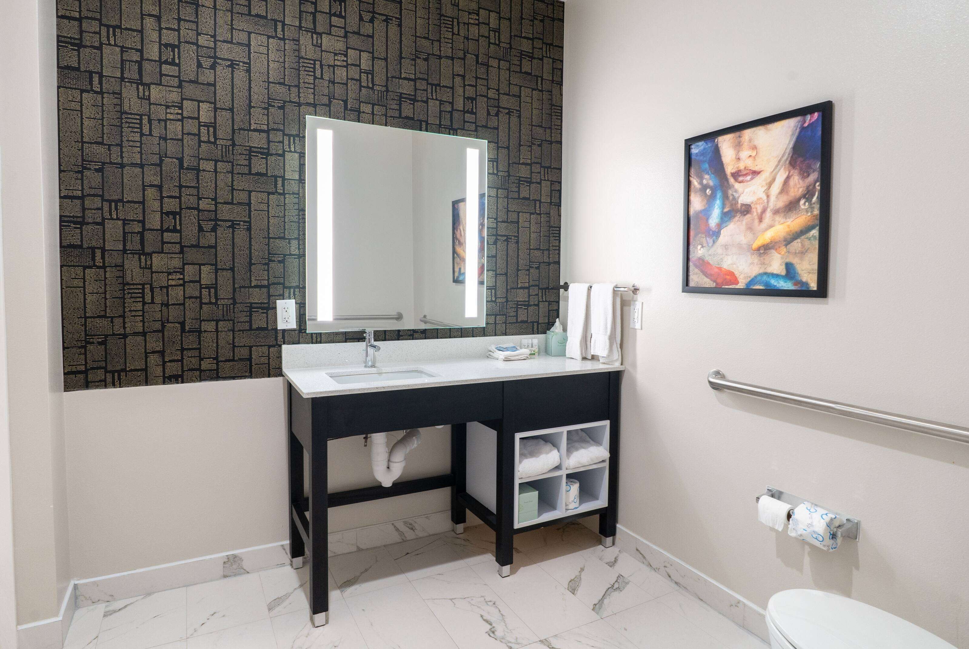 free toiletries, hair dryer, towels, soap