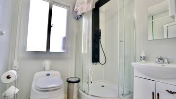 Towels, soap, toilet paper