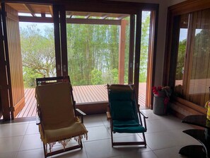 Uitzicht vanuit accommodatie