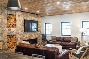 TV, caminetto, videogiochi, libri