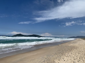 On the beach, white sand - Apartamento de Frente pro Mar - Campeche (Florianópolis)