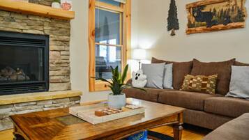 Smart TV, fireplace, video games, table football