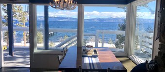 Lake front chalet-incredible view, sleeps 12!