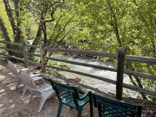 Property grounds - Will it be ICE AXE, CRAWLER, NORDIC? 1200MGPS-Mtn Views! On River! BBQ & yard! (Ouray)