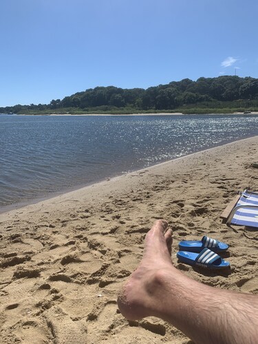 Walk to the beach from the cutest house ever!!