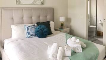 4 bedrooms, individually decorated, individually furnished, desk