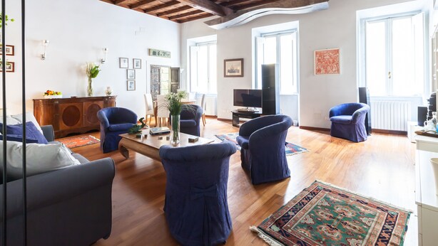 Apartment, 3 Bedrooms, Balcony, City View | Interior - Luxury Trevi Apartment (Rome)