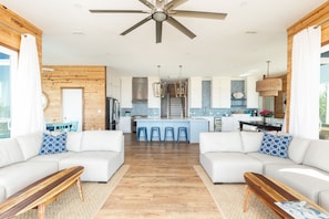 TV - Exquisite Oceanfront Oasis: Immerse in Luxury with Pool & Putting Green at this (Folly Beach)