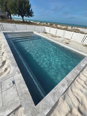 Pool - Serendipity Gulfront | Hot Tub | Heated Pool | Golf Cart (Anna Maria)