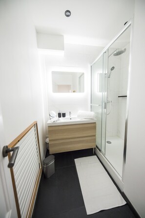 Free toiletries, hair dryer, towels, toilet paper