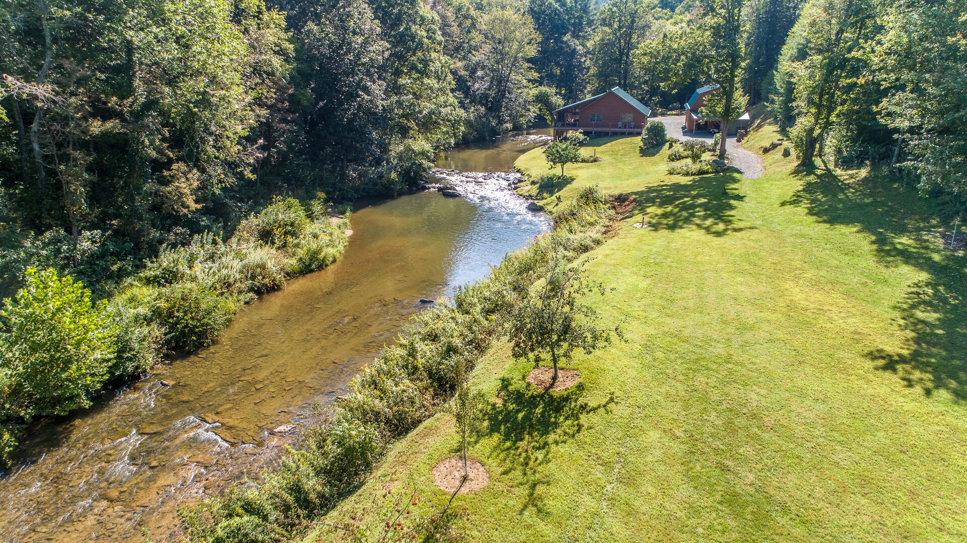 Cabin at Cranberry Mill - Private Creekfront Cabin in Laurel Springs