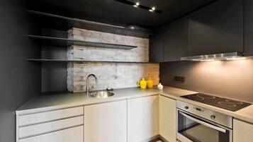 Apartment | Private kitchen | Fridge, oven, stovetop, dishwasher