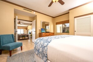 2 Schlafzimmer, hochwertige Bettwaren, Bügeleisen/Bügelbrett