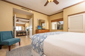 2 Schlafzimmer, hochwertige Bettwaren, Bügeleisen/Bügelbrett