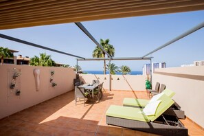 Terrace/patio - GO2TENERIFE Apart'Tera Solarium, Terraces, Swimming pools & Parking (Adeje)