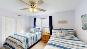2 bedrooms, iron/ironing board, free WiFi, bed sheets