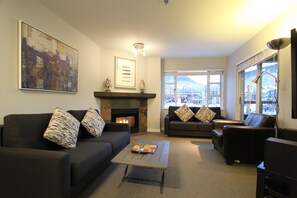 TV, fireplace, DVD player