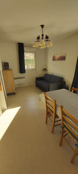 Télévision, table de tennis de table, livres