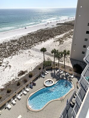 Outdoor pool, a heated pool - 3B OR 2B Condo @701 Summerwind West--Beach Service Incl (Navarre)