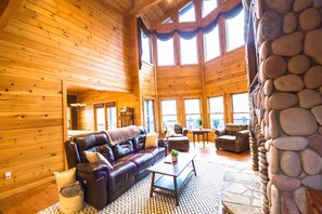 TV, fireplace, video games, DVD player