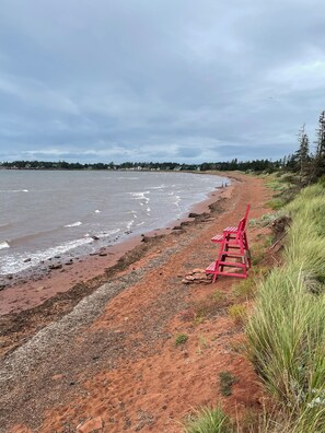 Playa en los alrededores, camastros y toallas de playa