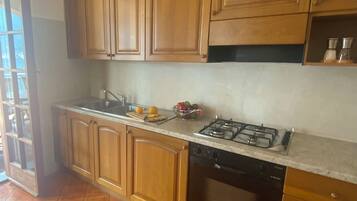 Kylskåp, mikrovågsugn, ugn och spishäll