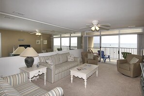 TV, DVD player, stereo - Oceanfront 3 Bedroom Condo directly on the Boardwalk with a Great Balcony (Ocean City)