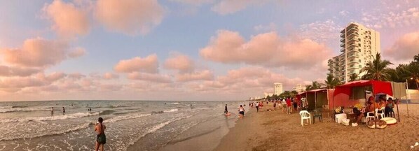 Guests can enjoy the beach with access to the ocean.
