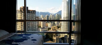 Amazing View from the Top of Vancouver Downtown