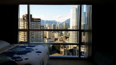 Amazing View from the Top of Vancouver Downtown