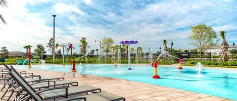 A heated pool