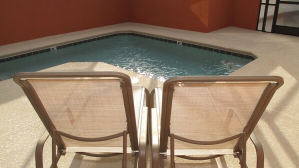 A heated pool