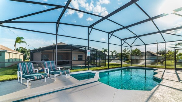 A heated pool