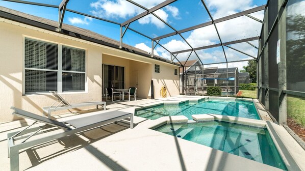 A heated pool