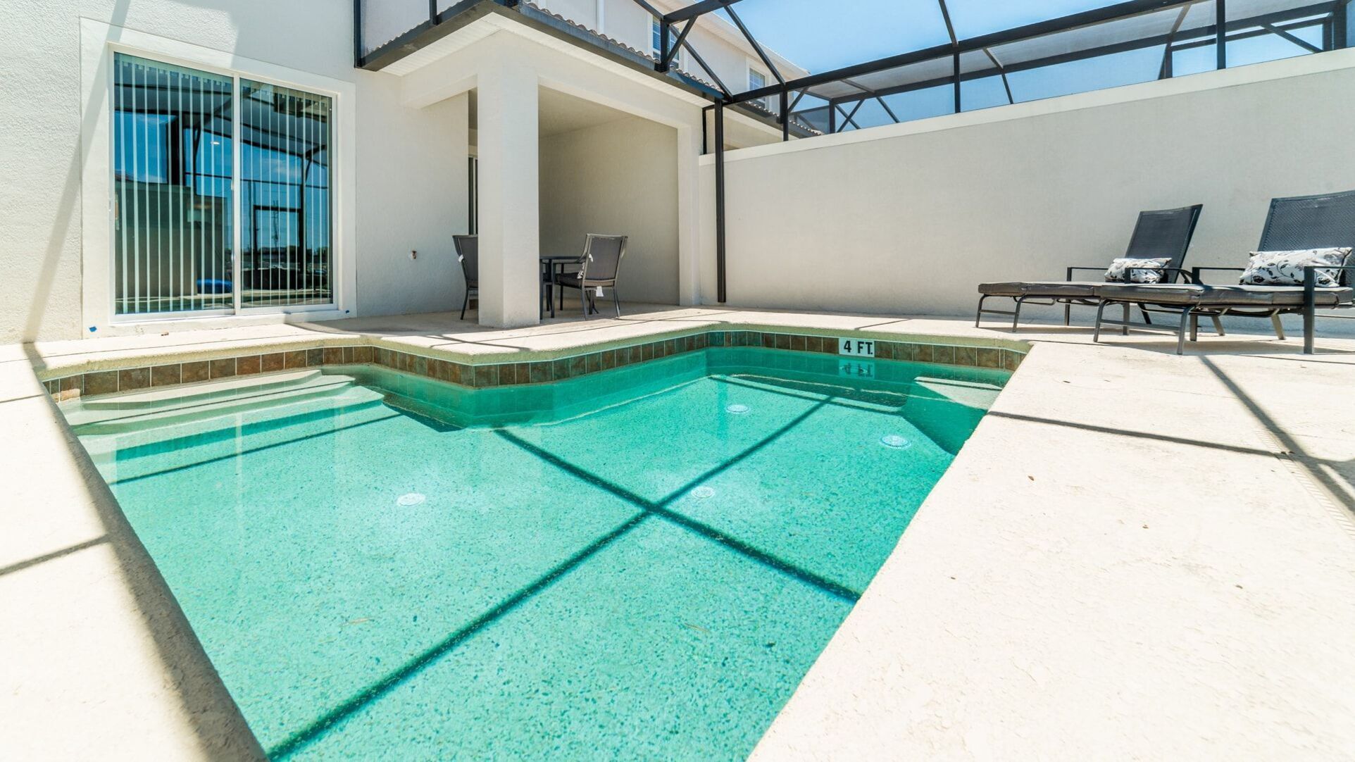 A heated pool