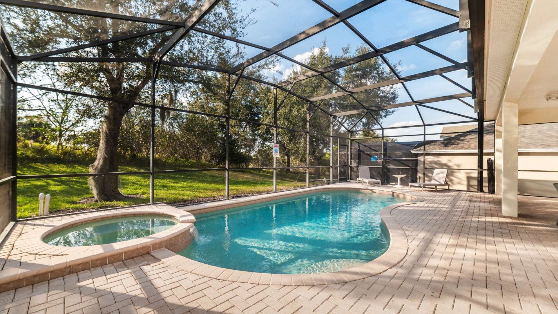 A heated pool