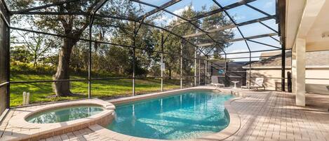 A heated pool