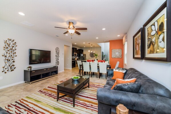 TV, video games, table football - Exclusive Villa with Large Private Pool on Windsor at Westside Resort, Orlando Villa 4974 (Orlando)