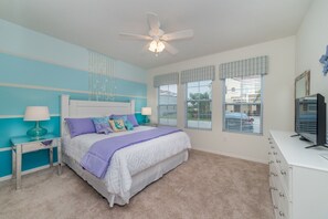 4 habitaciones, tabla de planchar con plancha, internet y ropa de cama 